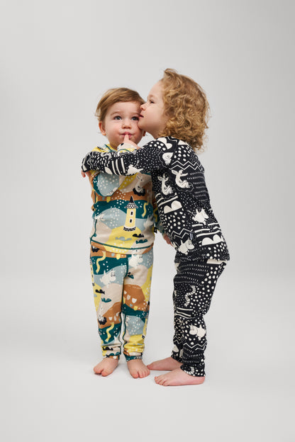 REIMA Kinder Thermowäsche Merinowolle/Tencel Trivsam grün gelb 5200021A 89A4