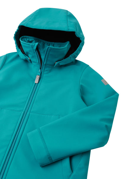 REIMA gefütterte Softshell-Jacke <br>Koivula <br>Gr. 152, 164<br> aussen Softshell <br>innen weiches Fleece <br>WS 10'000 mm