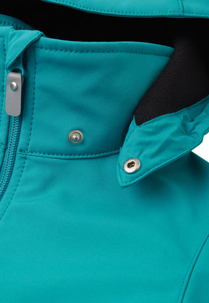 REIMA gefütterte Softshell-Jacke <br>Koivula <br>Gr. 152, 164<br> aussen Softshell <br>innen weiches Fleece <br>WS 10'000 mm