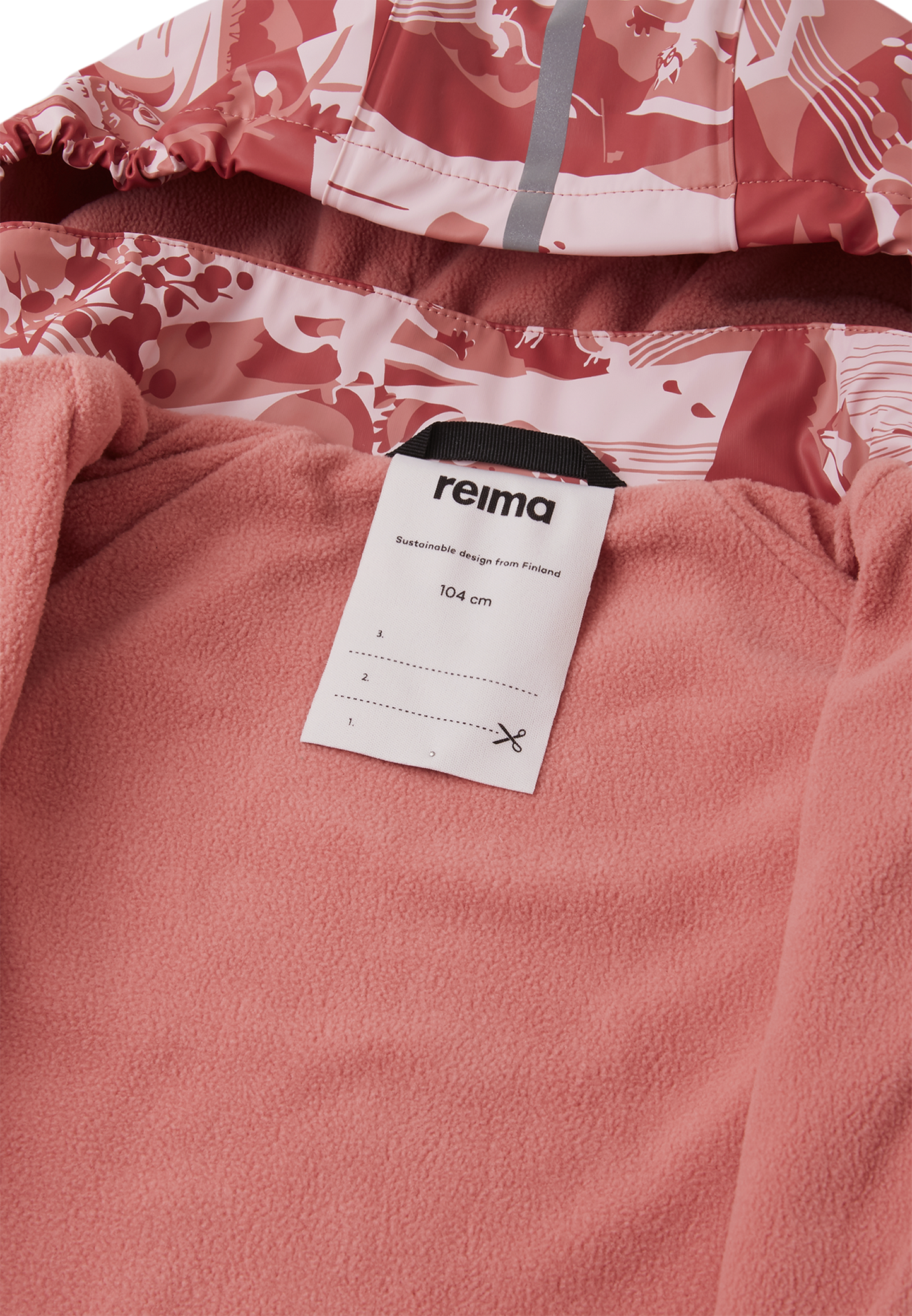 REIMA gefütterte Regenjacke/Matschjacke <br>Koski <br>Gr. 92, 98<br> innen warmes Fleece <br>WS 10'000 mm