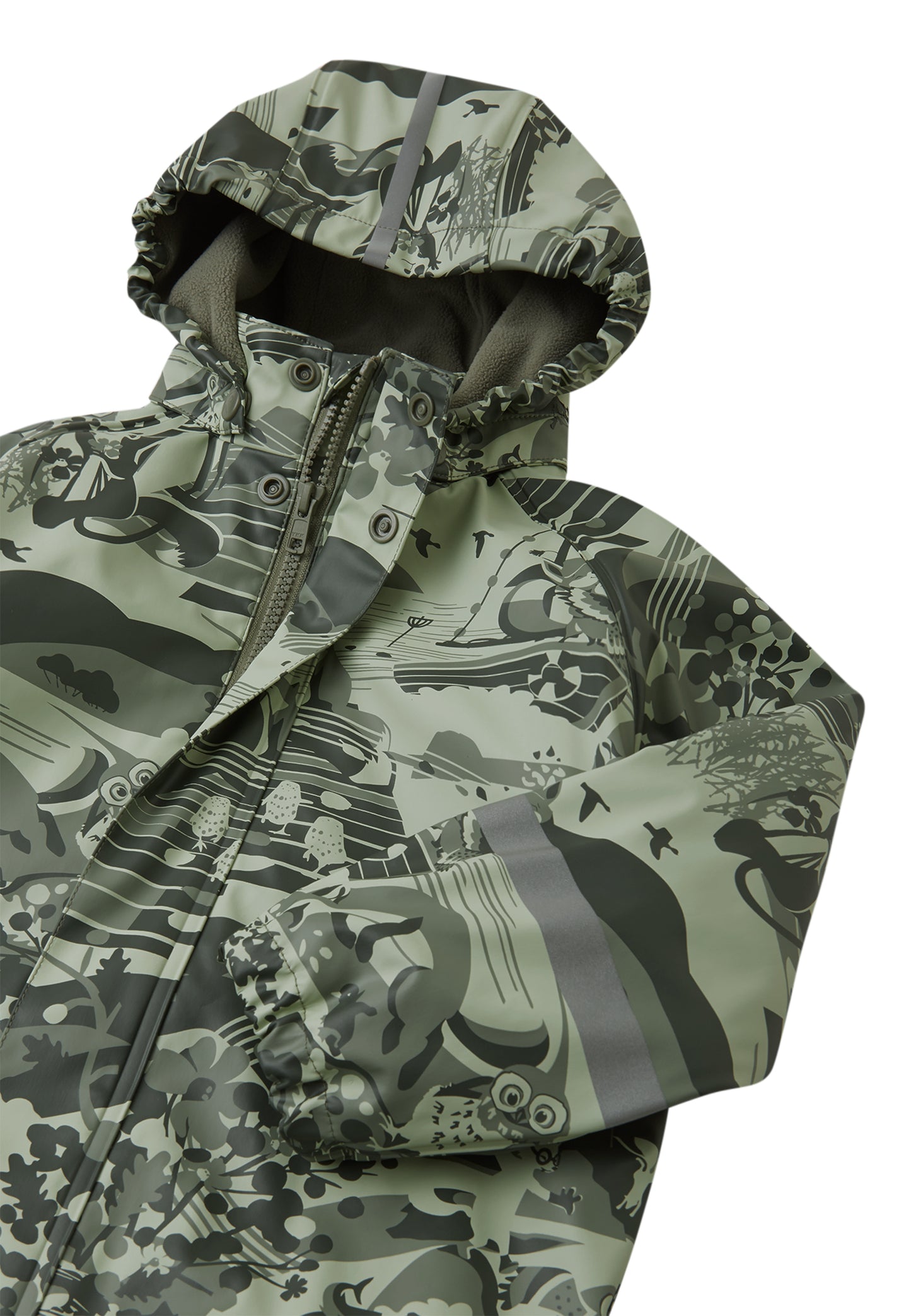 REIMA gefütterte Regenjacke/Matschjacke <br>Koski <br>Gr. 92, 104, 116<br> innen warmes Fleece <br>WS 10'000 mm