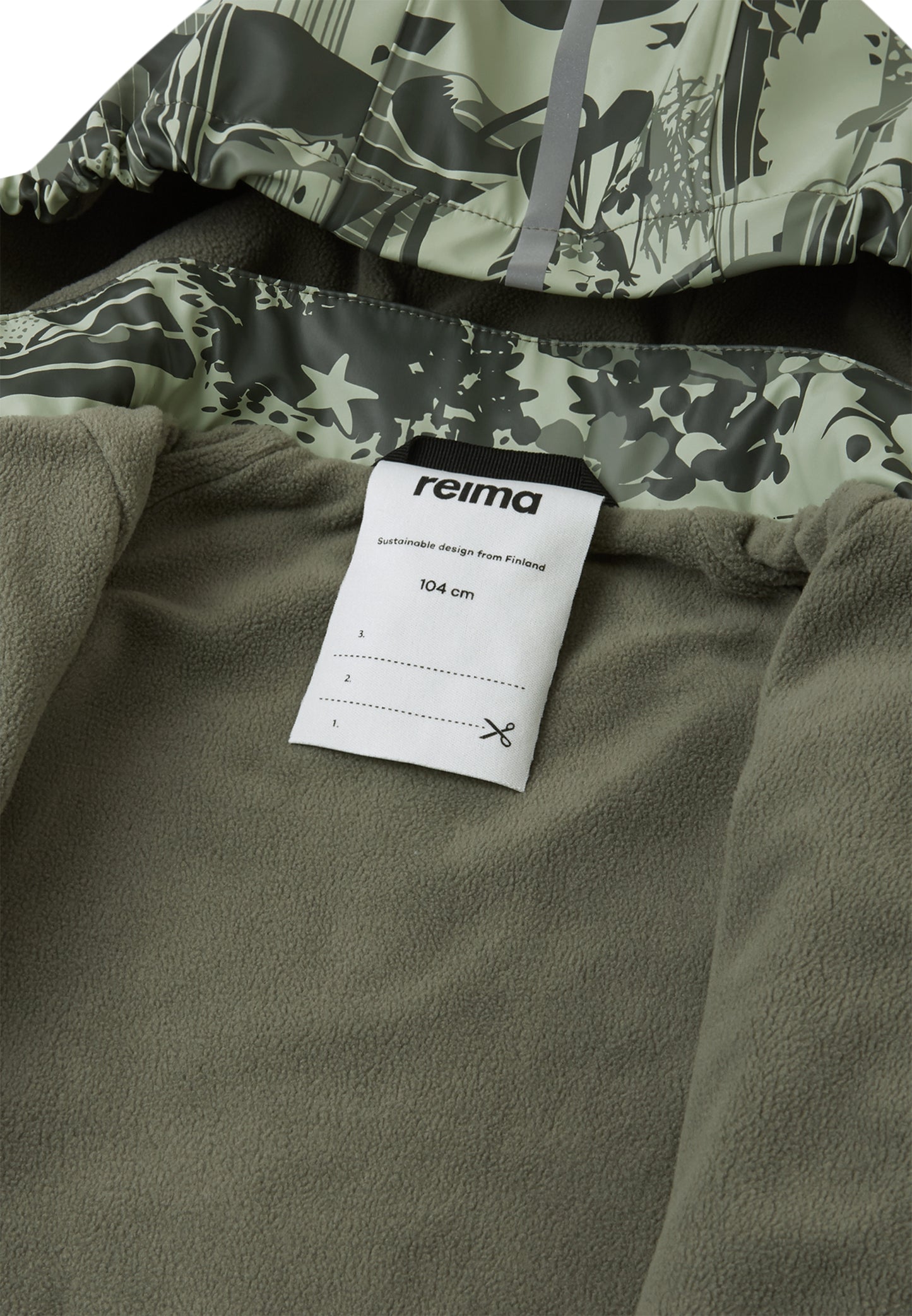 REIMA gefütterte Regenjacke/Matschjacke <br>Koski <br>Gr. 92, 104, 116<br> innen warmes Fleece <br>WS 10'000 mm