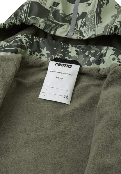 REIMA gefütterte Regenjacke/Matschjacke <br>Koski <br>Gr. 92, 104, 116<br> innen warmes Fleece <br>WS 10'000 mm
