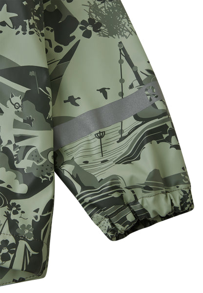 REIMA gefütterte Regenjacke/Matschjacke <br>Koski <br>Gr. 92, 104, 116<br> innen warmes Fleece <br>WS 10'000 mm