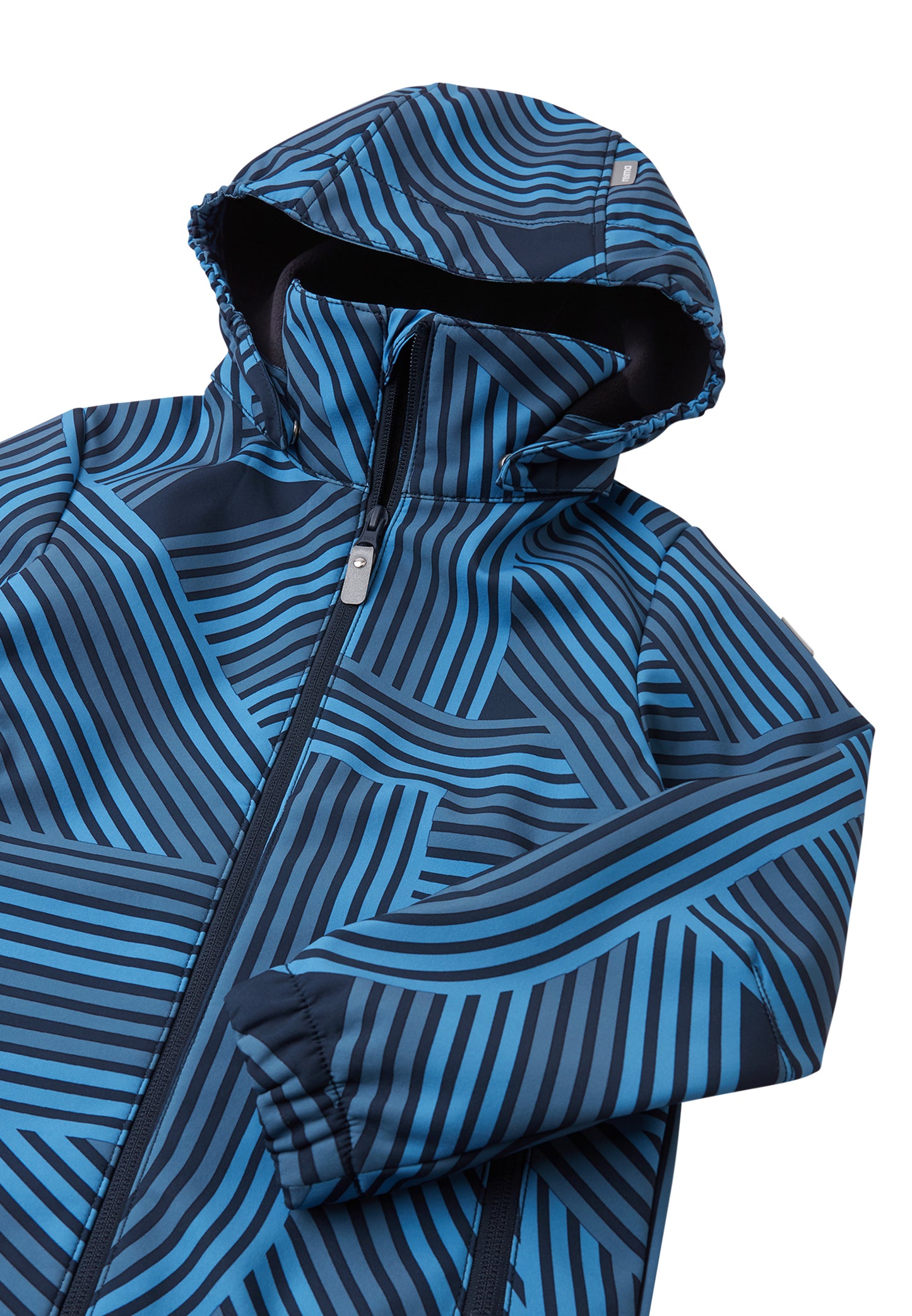REIMA gefütterte Softshell-Jacke <br>Kuusela <br>Gr. 152, 158, 164<br> aussen Softshell <br>innen weiches Fleece <br>WS 10'000 mm
