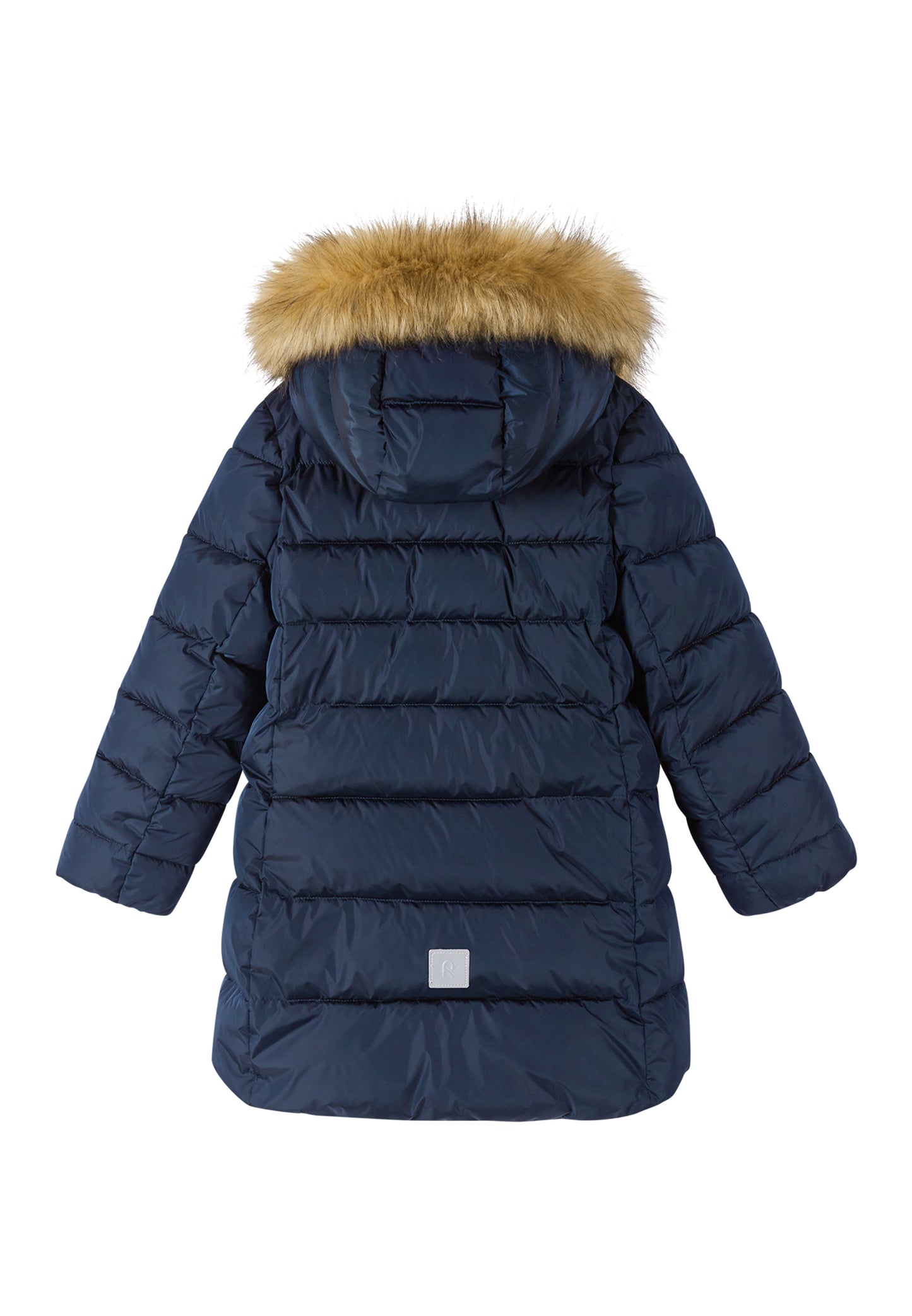 REIMA warmer Wintermantel Lunta<br> Gr. 116<br> warm wattiert mit Fellex (künstliche Daune)<br> Pelz wegnehmbar<br> lang geschnitten, leicht glänzend<br> WS 5'000 mm