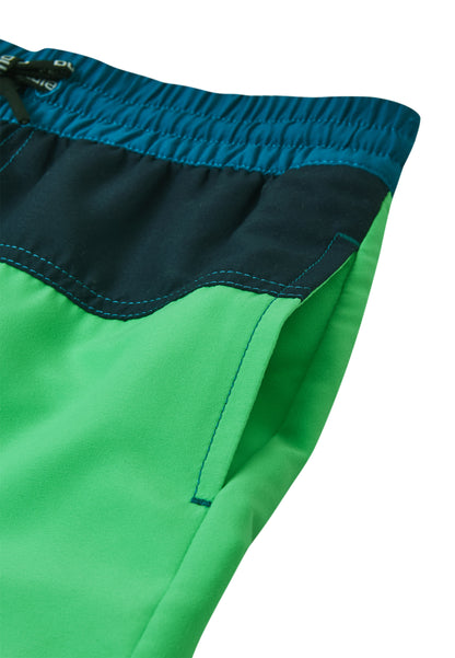 REIMA Badehose <br> Palmu <br>Gr. 110, 122, 128, 146, 152<br> UV-Schutzfaktor 50+<br> schnelltrocknend<br> Netzhose innen <br>Bund regulierbar<br> Länge Mitte Oberschenkel