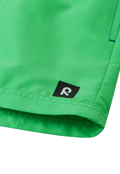 REIMA Badehose <br> Palmu <br>Gr. 110, 122, 128, 146, 152<br> UV-Schutzfaktor 50+<br> schnelltrocknend<br> Netzhose innen <br>Bund regulierbar<br> Länge Mitte Oberschenkel