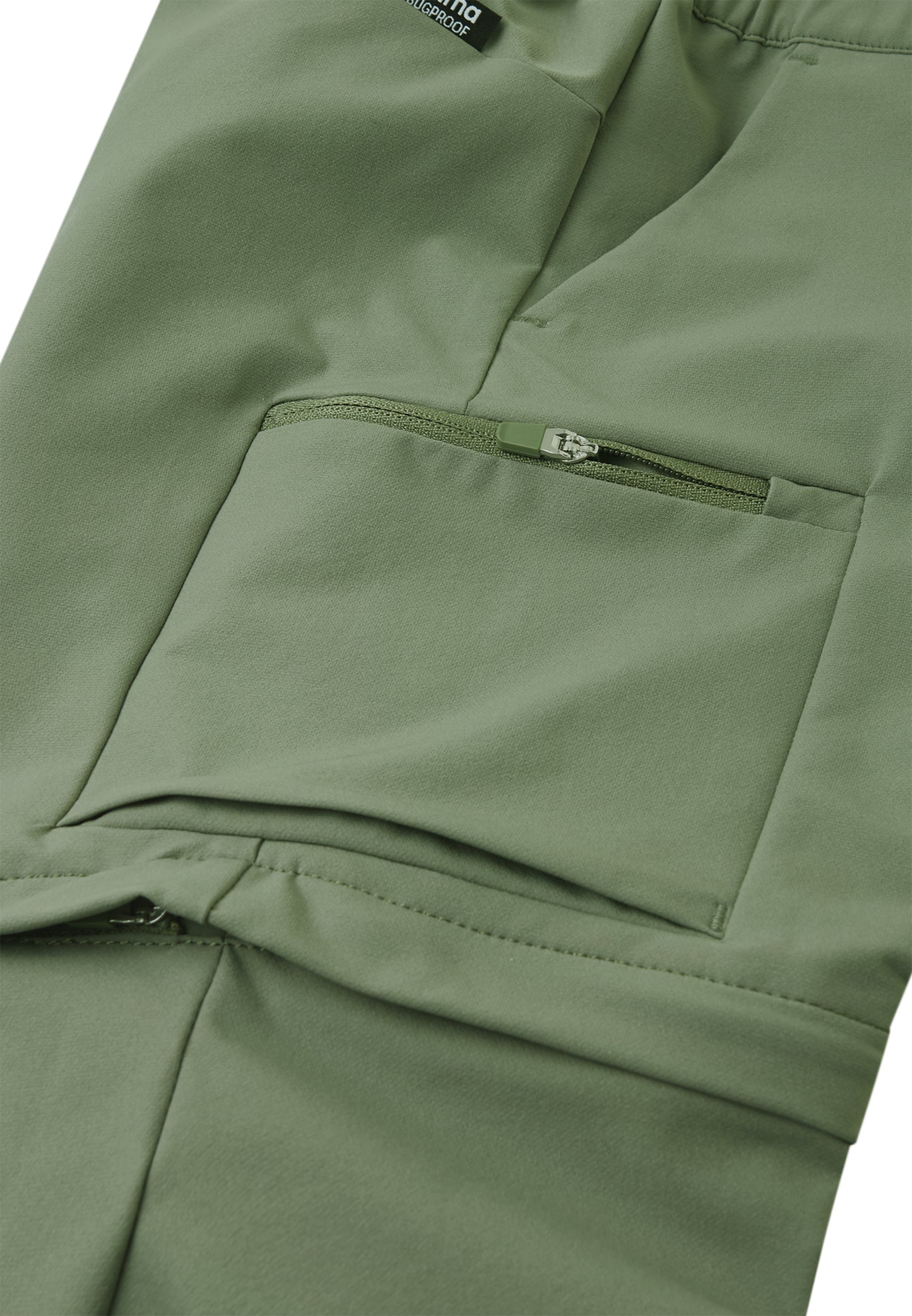 REIMA 2in1 Trekkinghose/Wanderhose Zip-Off <br>Surina<br>Gr. 104, 110, 116, 122, 128, 140, 146, 164<br> abnehmbare Beine/als kurze Hose tragbar<br> Zecken/Mücken Antibite-Technologie <br> atmungsaktiv, schnelltrocknend