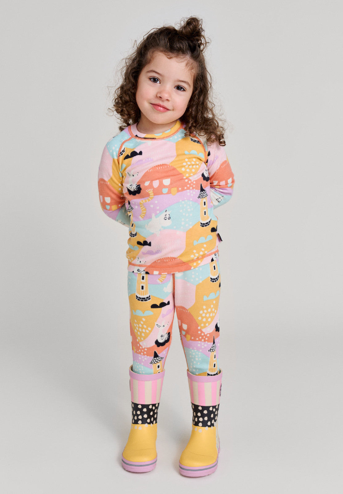 REIMA Kinder Thermowäsche Merinowolle/Tencel Trivsam rosa 5200021A 2143