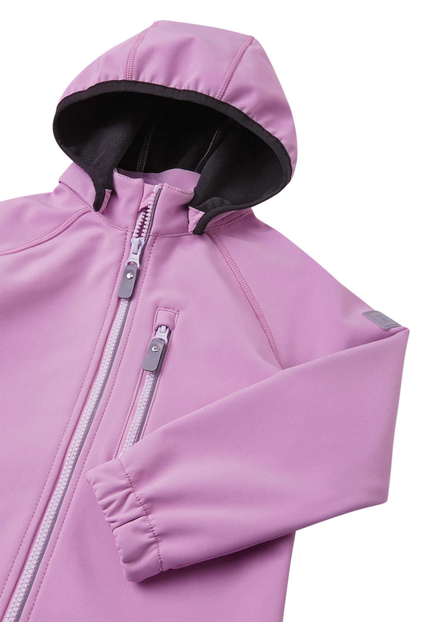 REIMA gefütterte Softshell-Jacke <br>Vantti <br>Gr. 110, 116<br> aussen Softshell<br> innen weiches Fleece <br>WS 10'000 mm