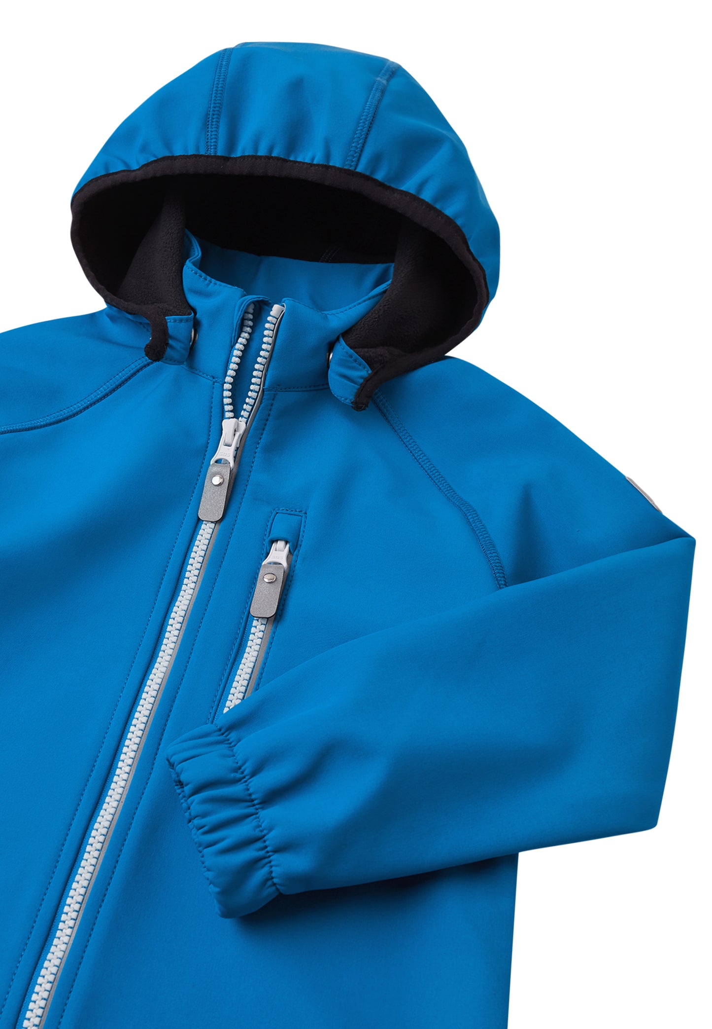 REIMA gefütterte Softshell-Jacke <br>Vantti <br>Gr. 98, 128<br> aussen Softshell<br> innen weiches Fleece <br>WS 10'000 mm