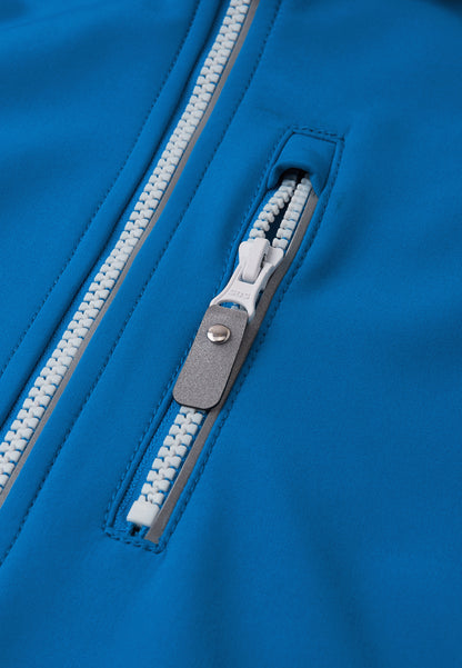 REIMA gefütterte Softshell-Jacke <br>Vantti <br>Gr. 98, 128<br> aussen Softshell<br> innen weiches Fleece <br>WS 10'000 mm