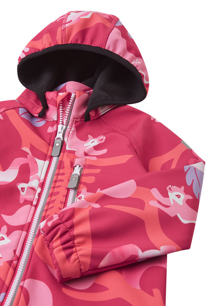 REIMA gefütterte Softshell-Jacke <br>Vantti <br>Gr. 86, 104<br> aussen Softshell<br> innen weiches Fleece <br>WS 10'000 mm
